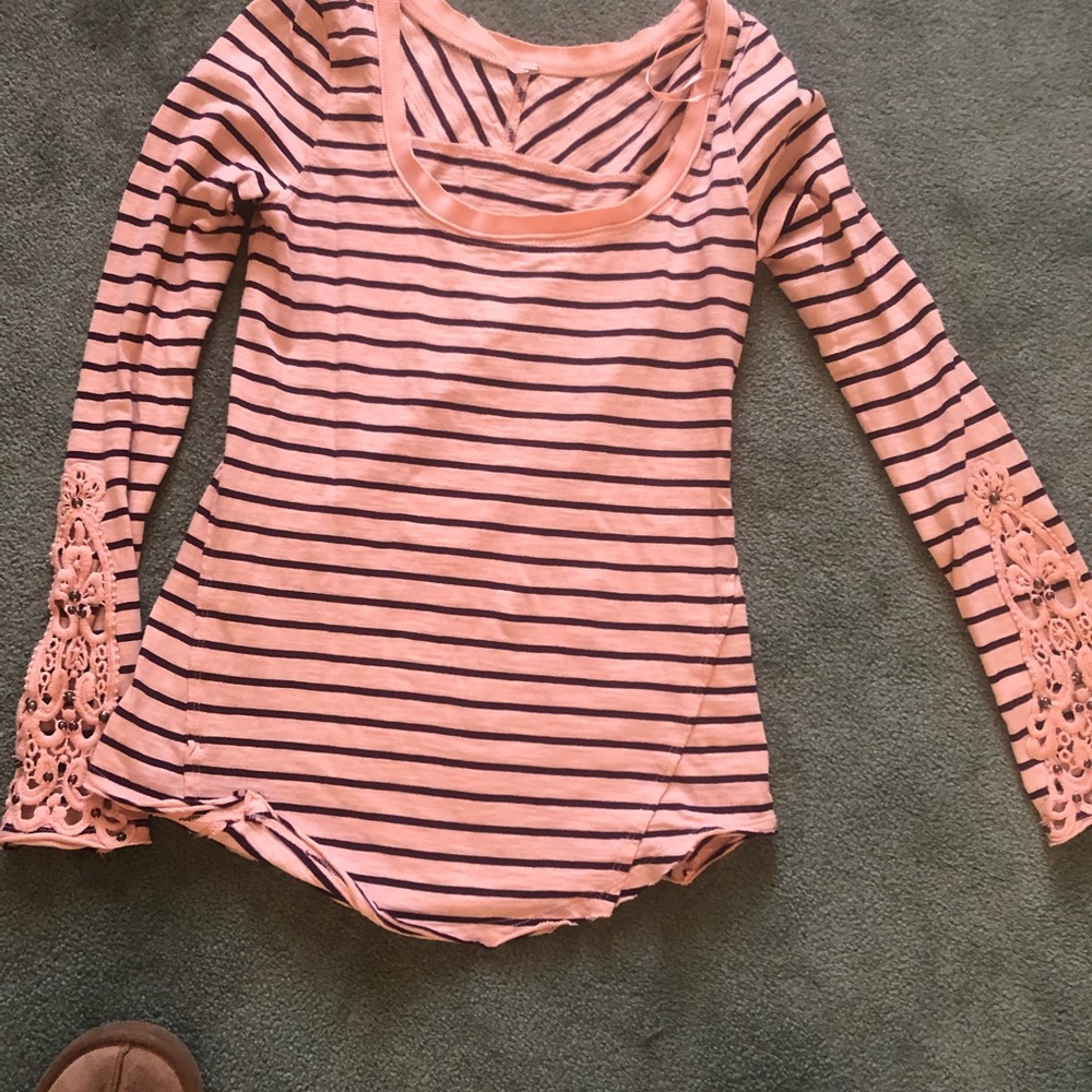 Barely Worn Free People Striped Shirt